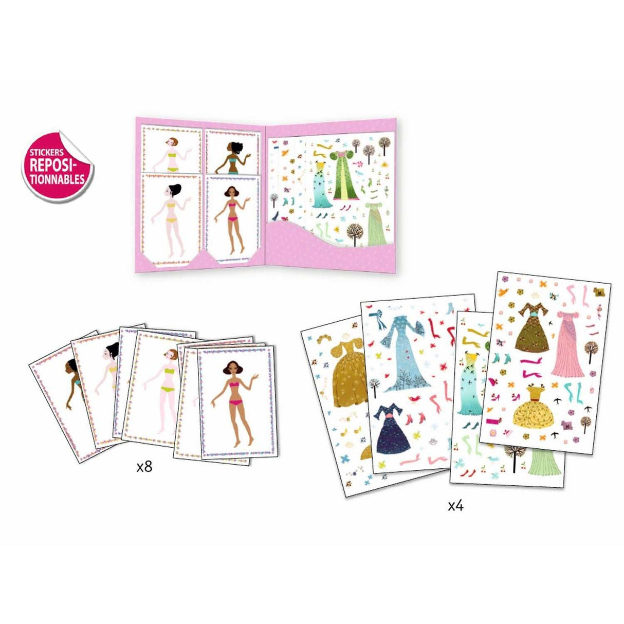 Stickerpuppen: Papier Puppen