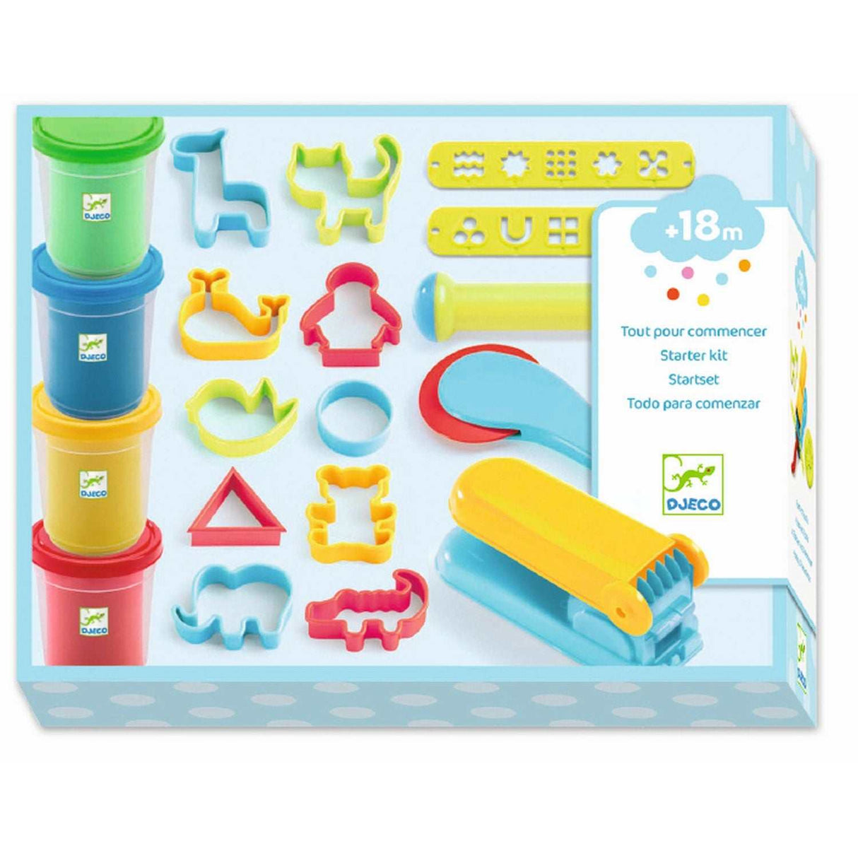 Starterset Knete 4 Dosen