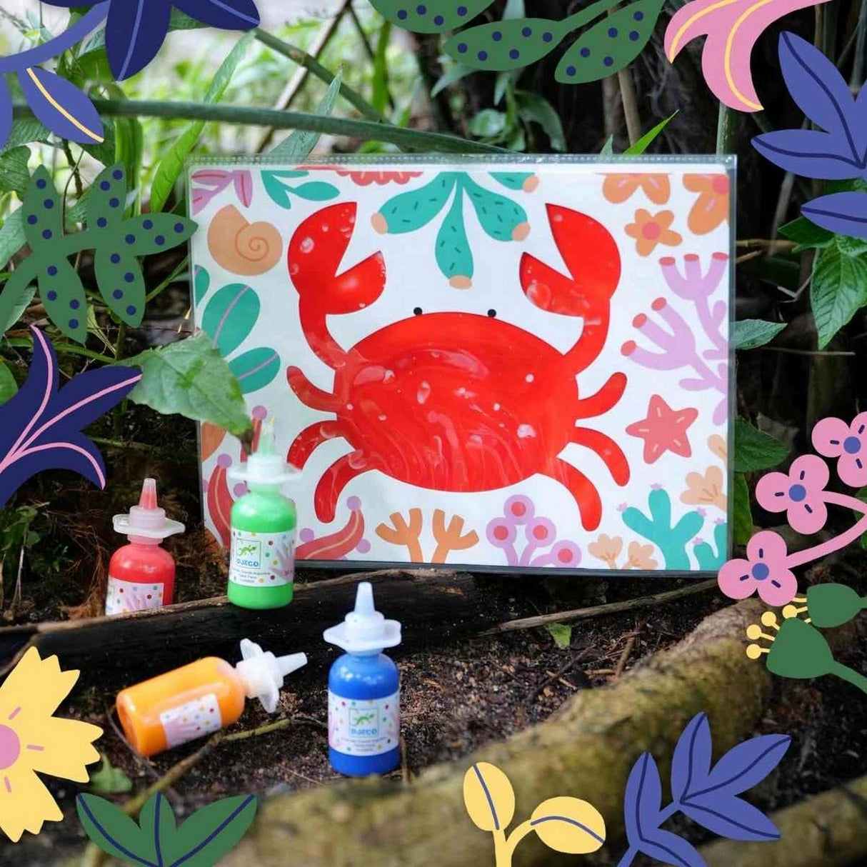 Bastelpackung 18+: Fingerfarben