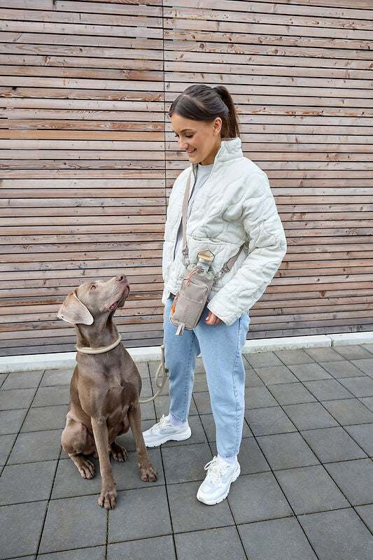 Flaschen & Leckerli Tasche- Boudi/ taupe