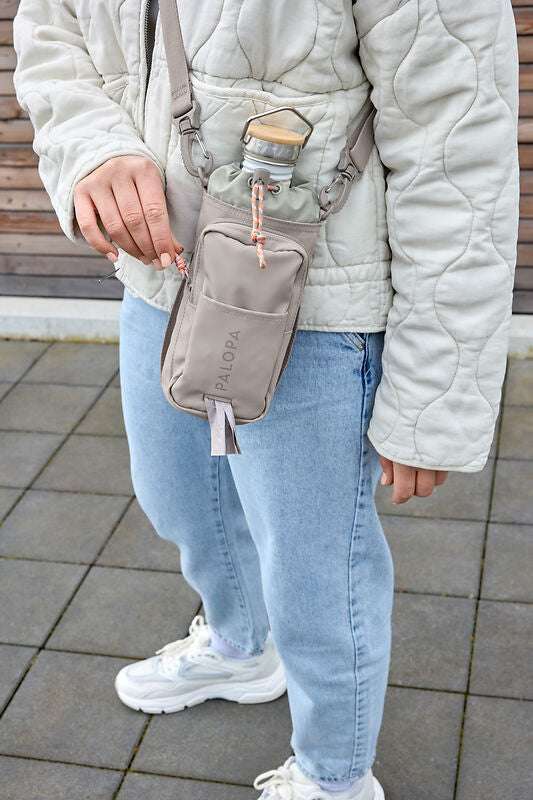 Flaschen & Leckerli Tasche- Boudi/ taupe