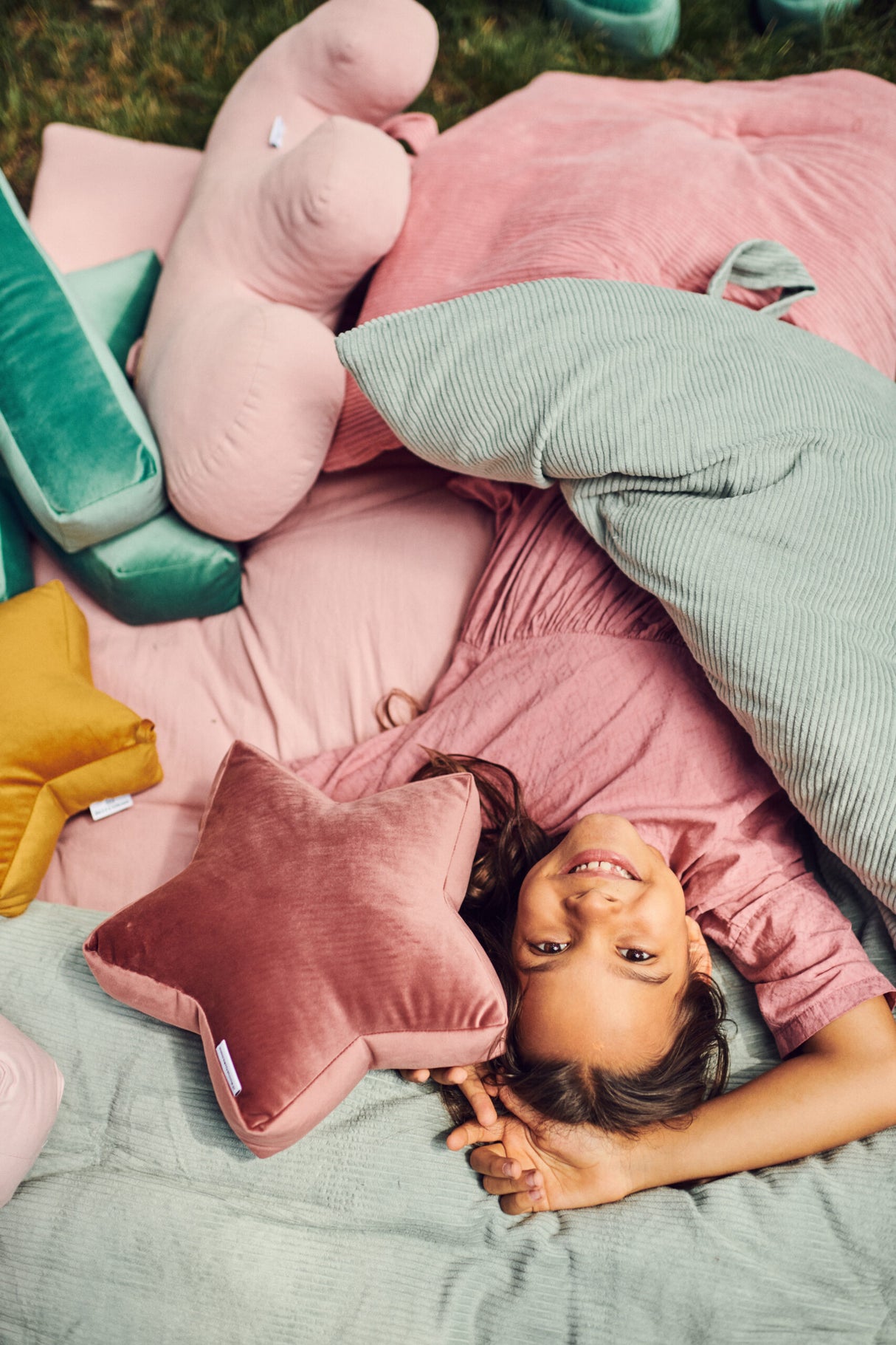 Velourkissen Stern klein