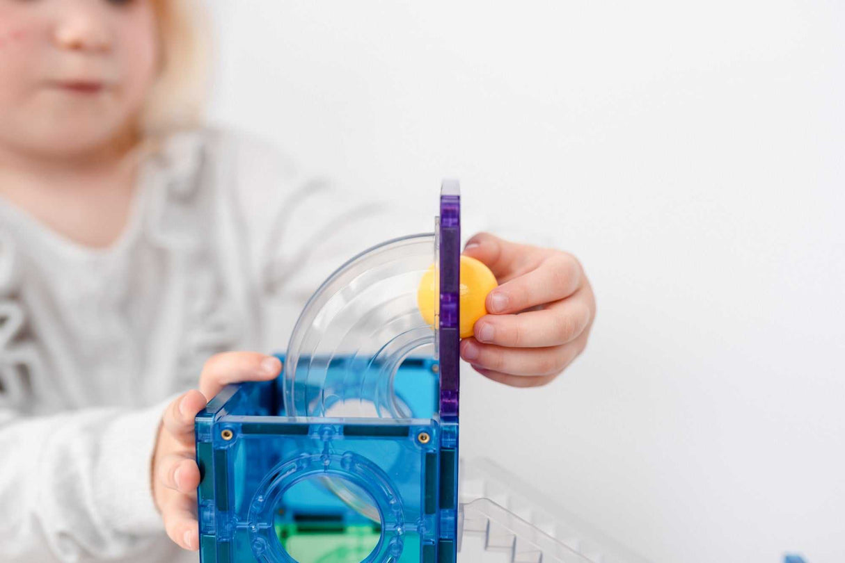 Magnetbausteine Rainbow Ball Run Pack 92 Teile