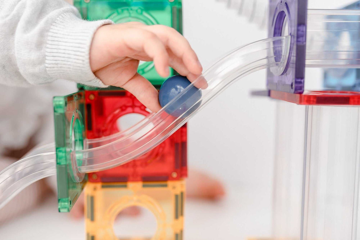 Magnetbausteine Rainbow Ball Run Pack 92 Teile