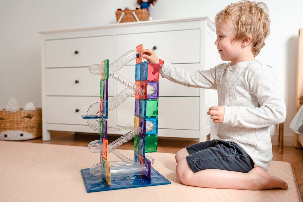 Magnetbausteine Rainbow Ball Run Pack 92 Teile