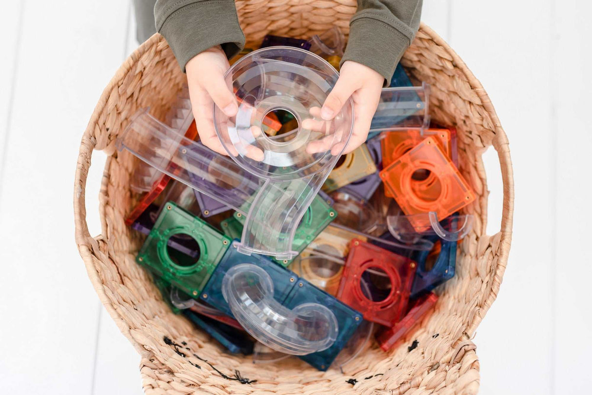 Magnetbausteine Rainbow Ball Run Pack 92 Teile