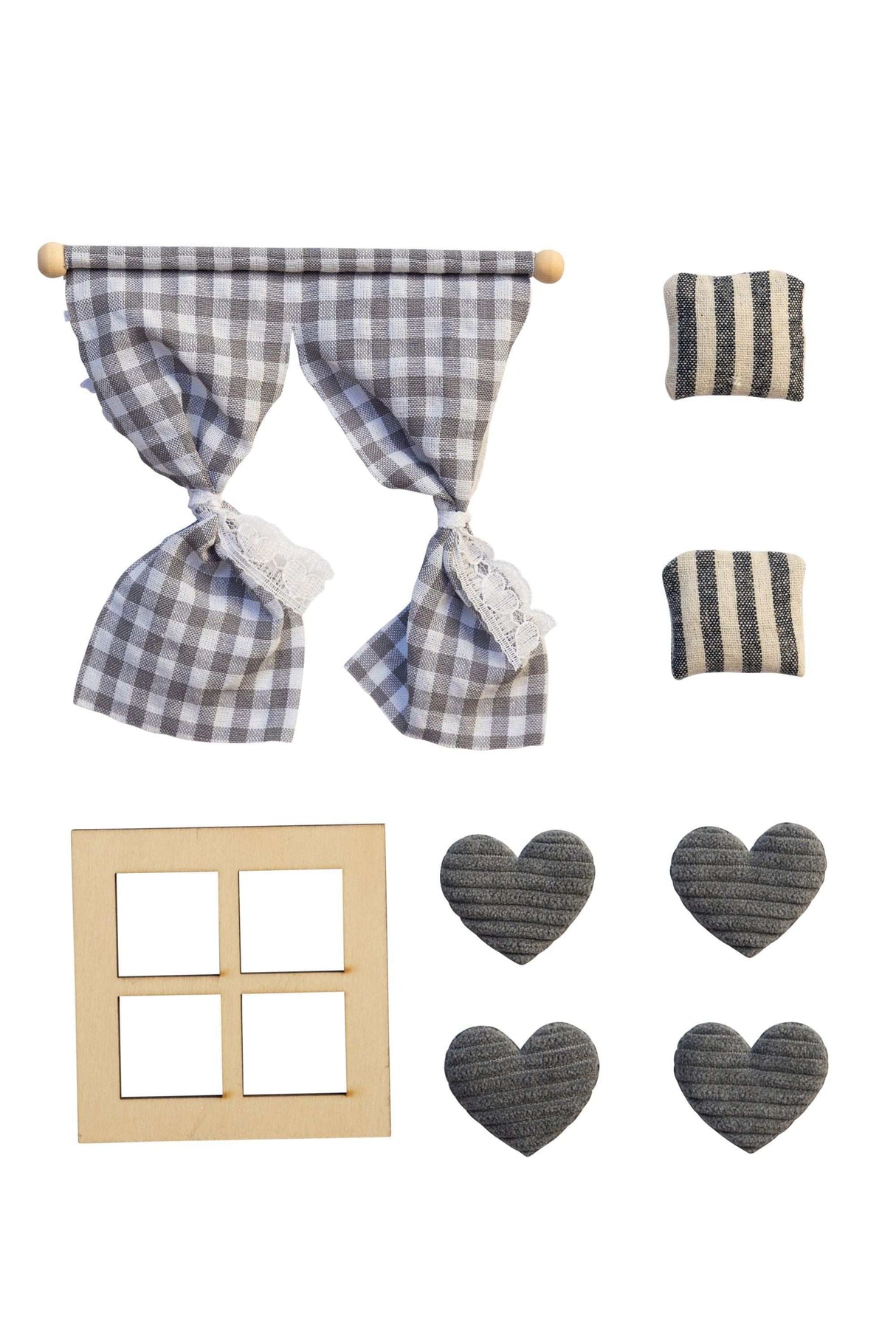 Wichtel Innen- Deko grau