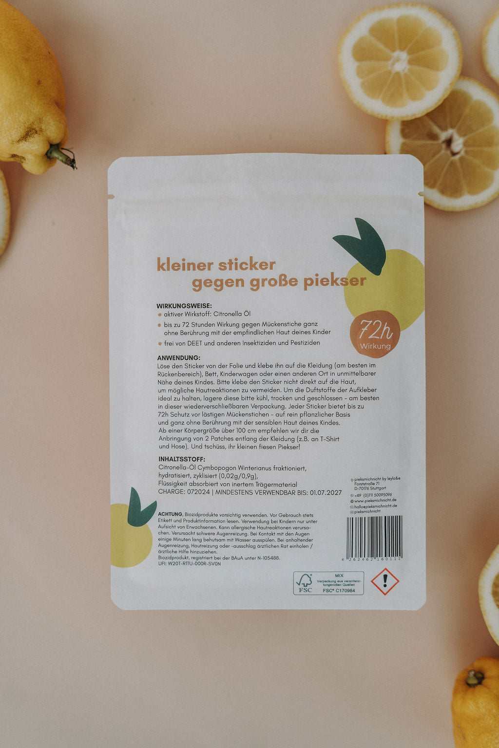 Anti Mücken Aufkleber - Flower Power Edition