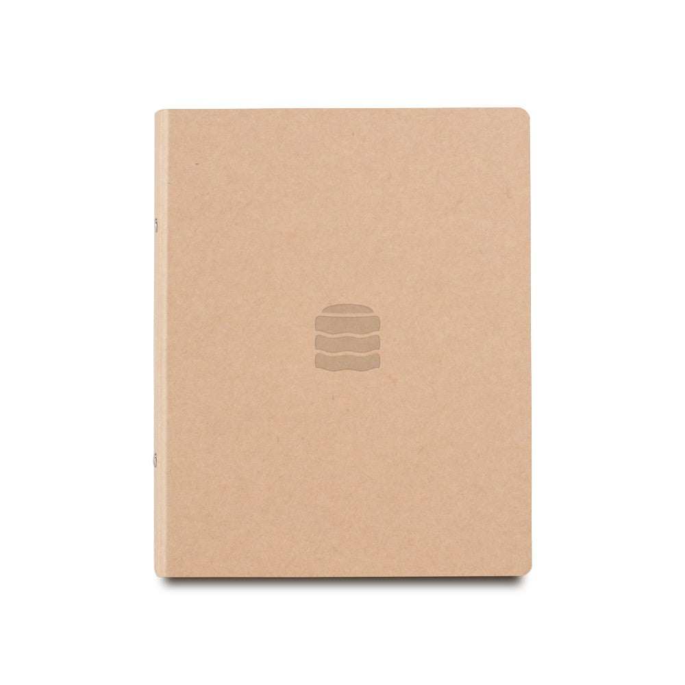 Stapelstein PLAY game guide book with simple beige cover and stack stone icon, featuring creative play ideas in German