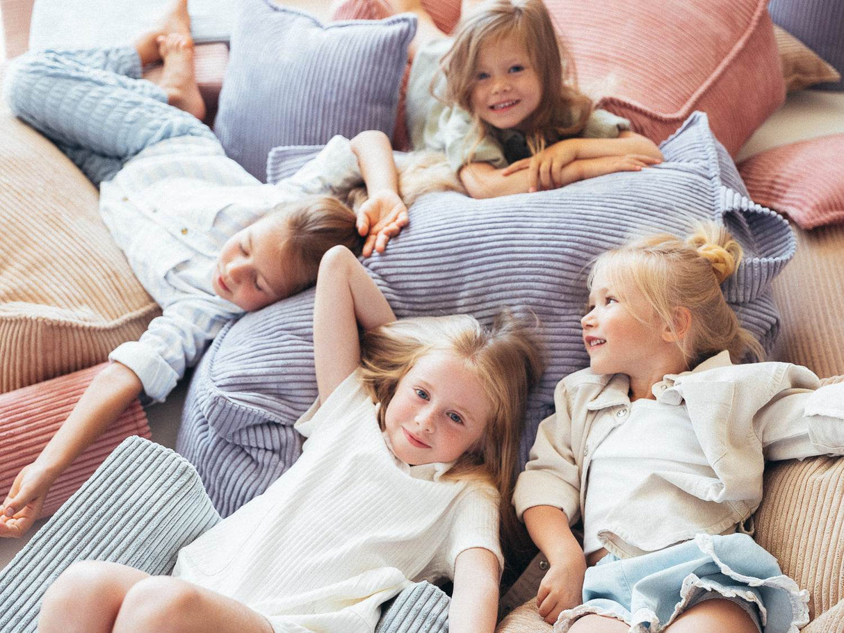 Beanbag Chair/ Blueberry Blue