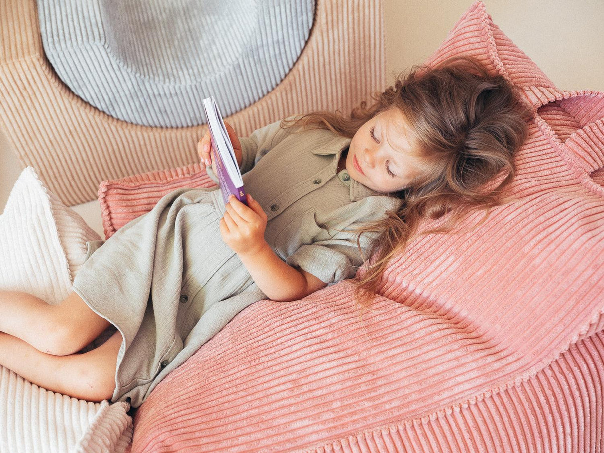 Beanbag Chair/ Pink Mousses