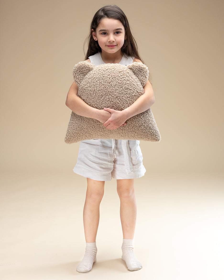Bear Cushion/ Biscuit