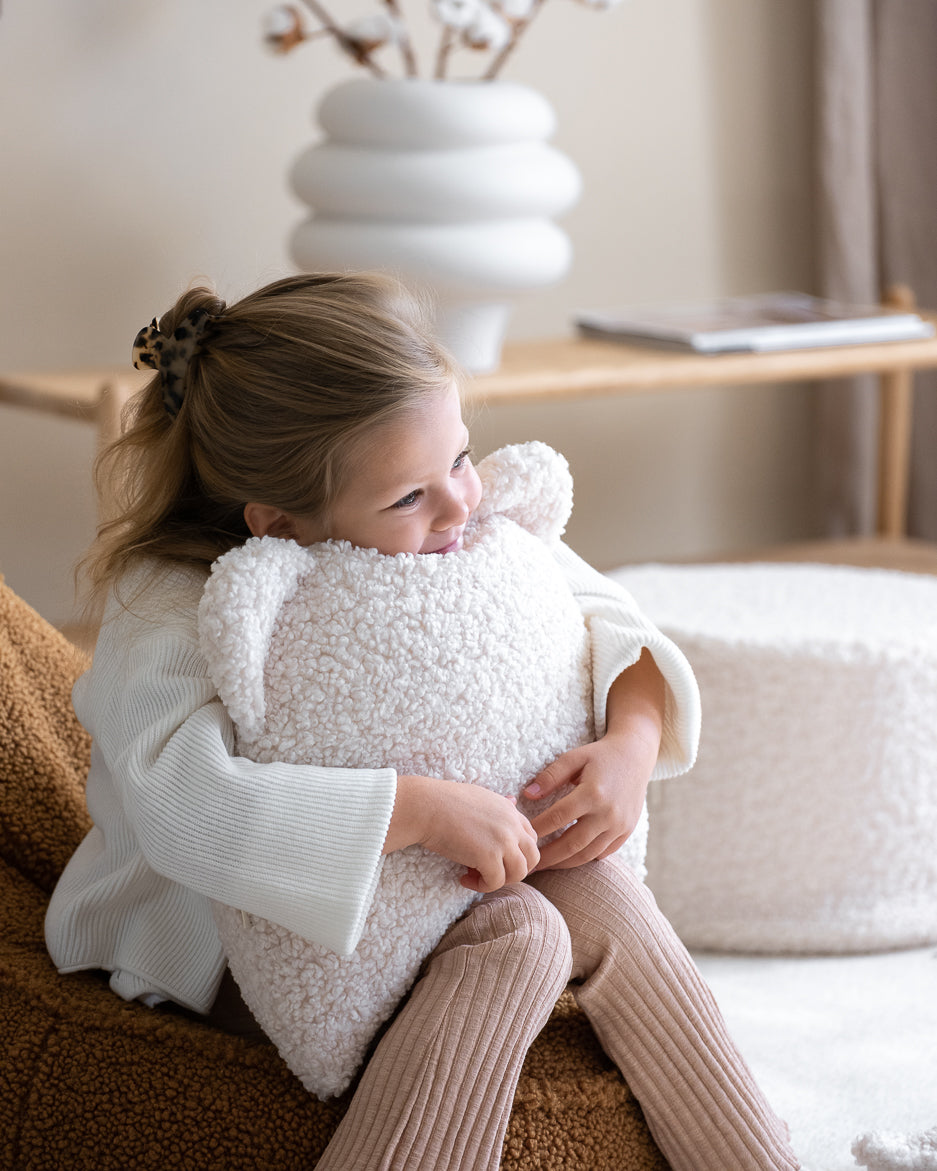 Bear Cushion/ Cream White