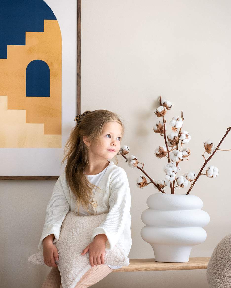 Star Cushion/ Cream White