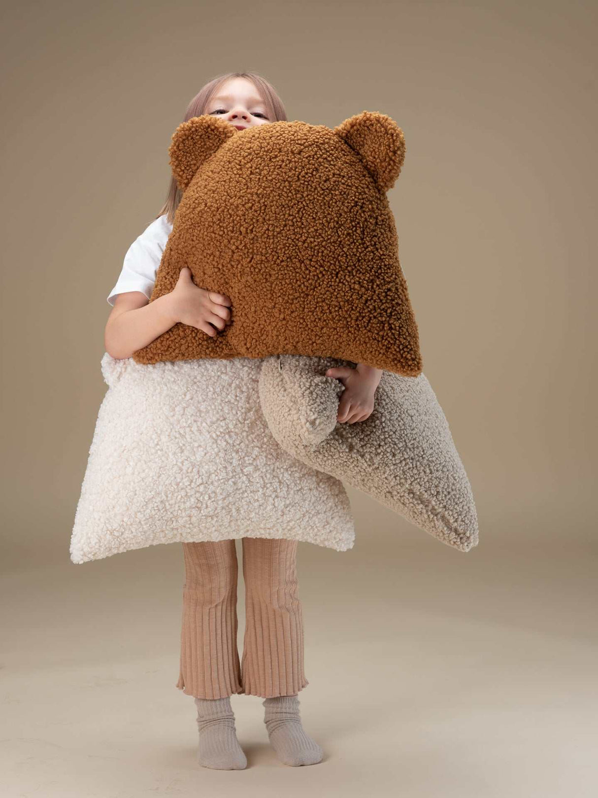 Bear Cushion/ Cream White