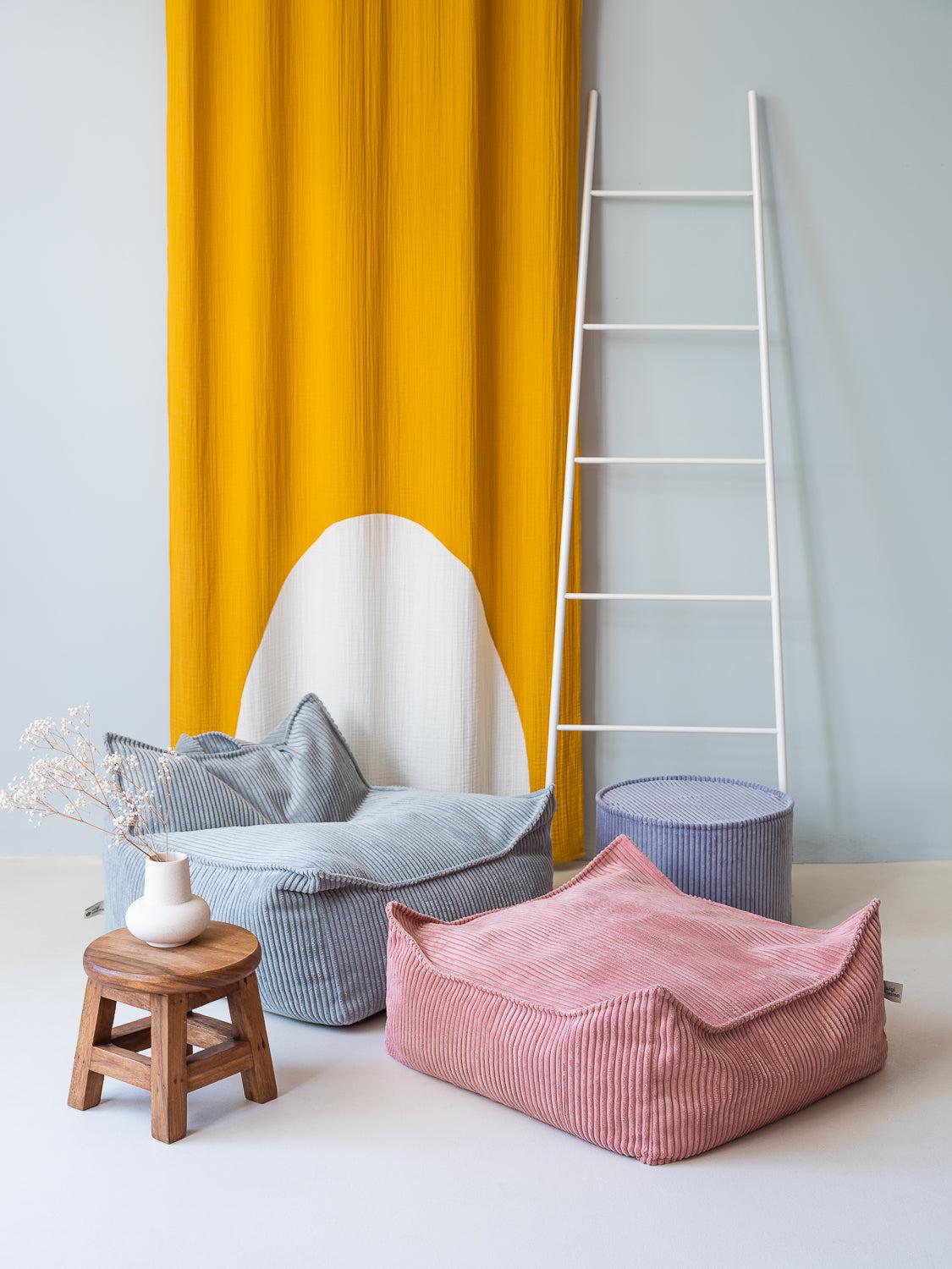 Beanbag Chair/ Blueberry Blue