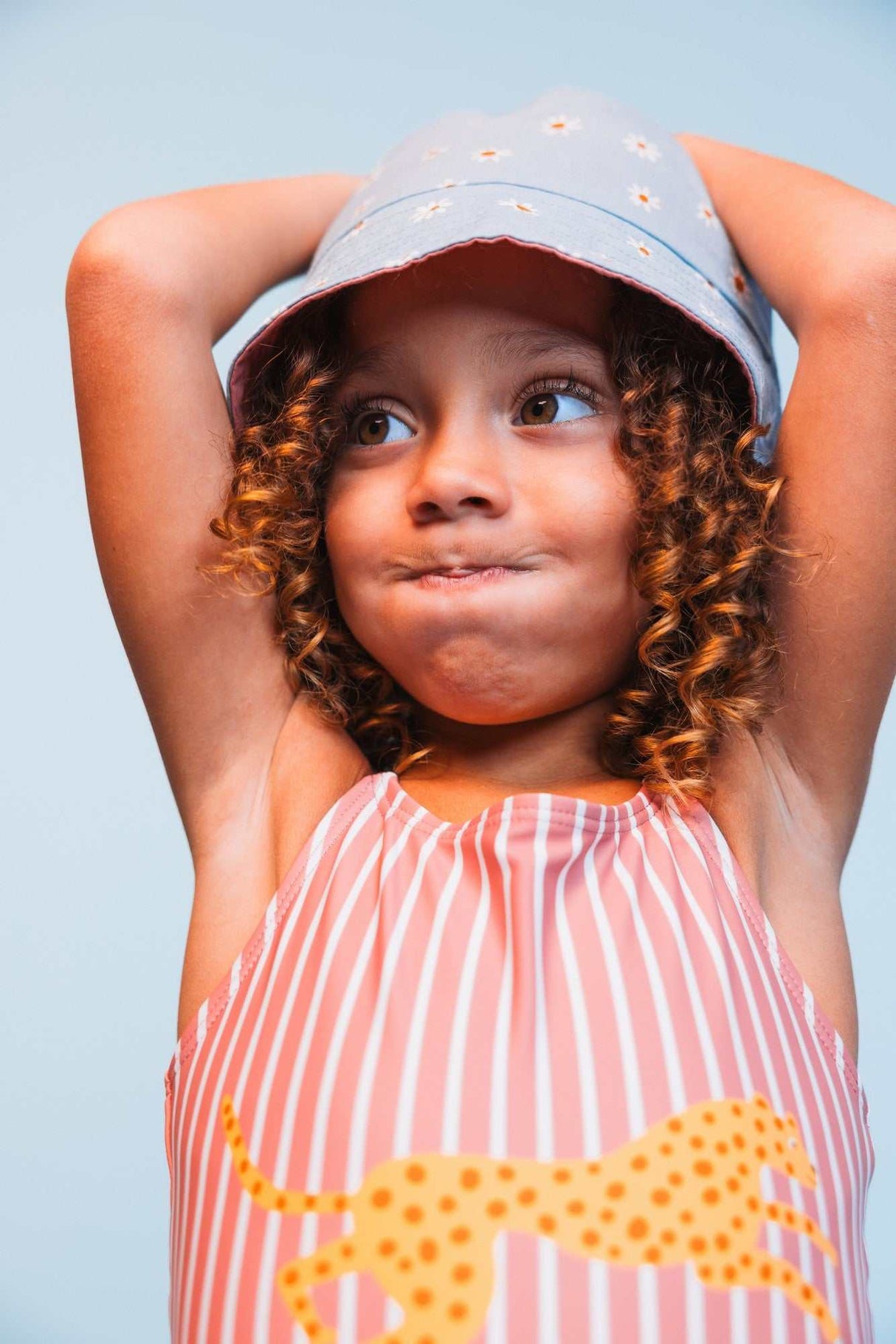 UV- Wende- Hut/ Gänseblümchen 4-8 Jahre