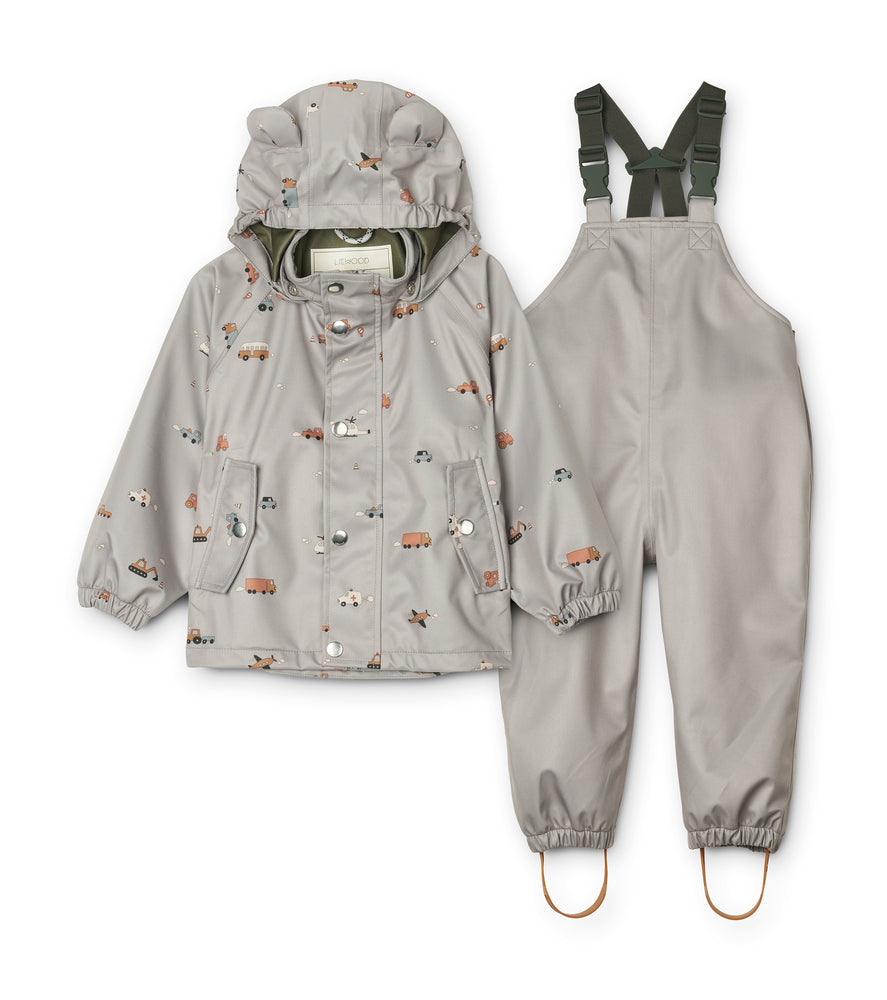 Regenanzug Dakota Softshell/ vehicles/dove blue
