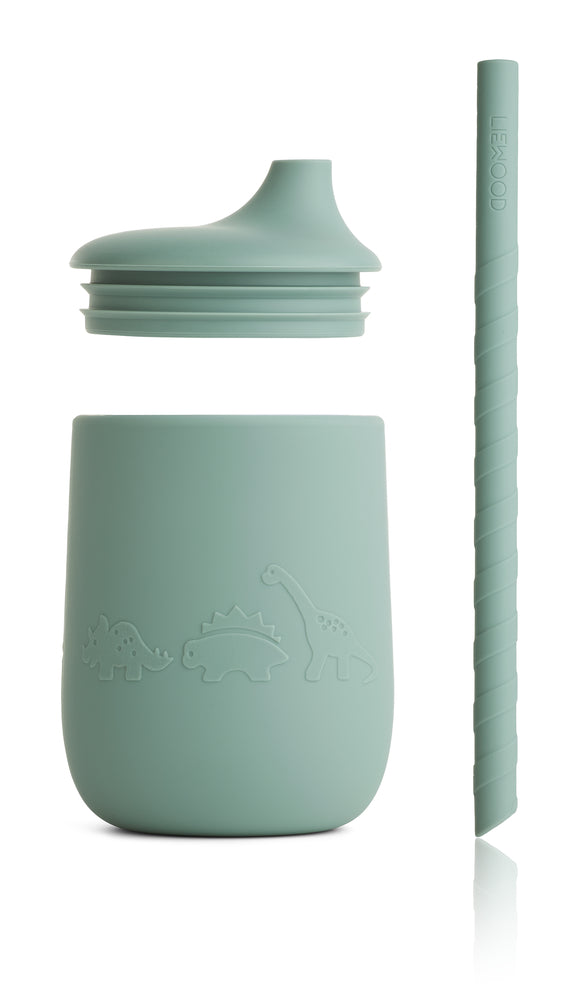 Silikon Trinklernbecher Ellis Dino peppermint