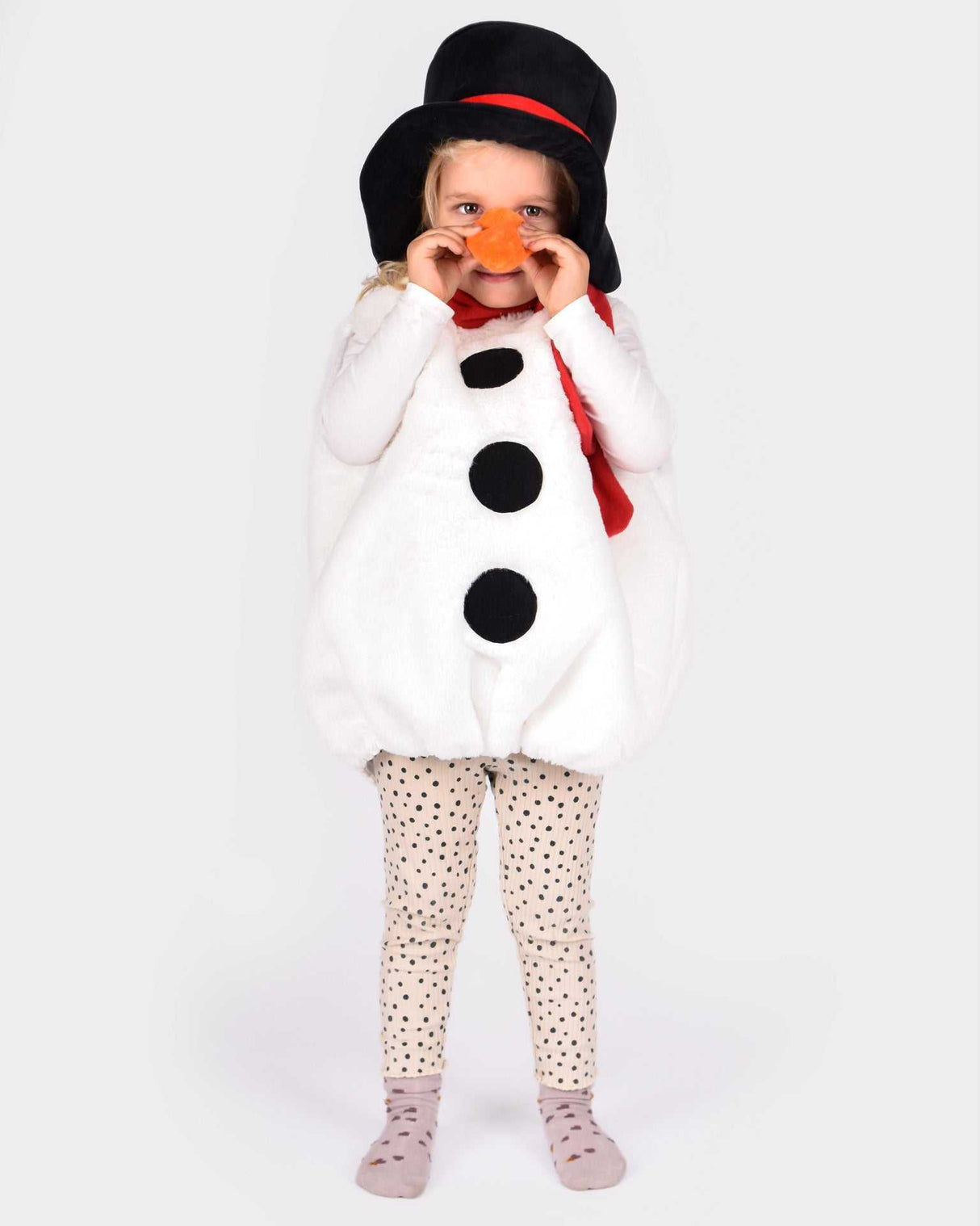 Schneemann Kostüm 2-4 Jahre