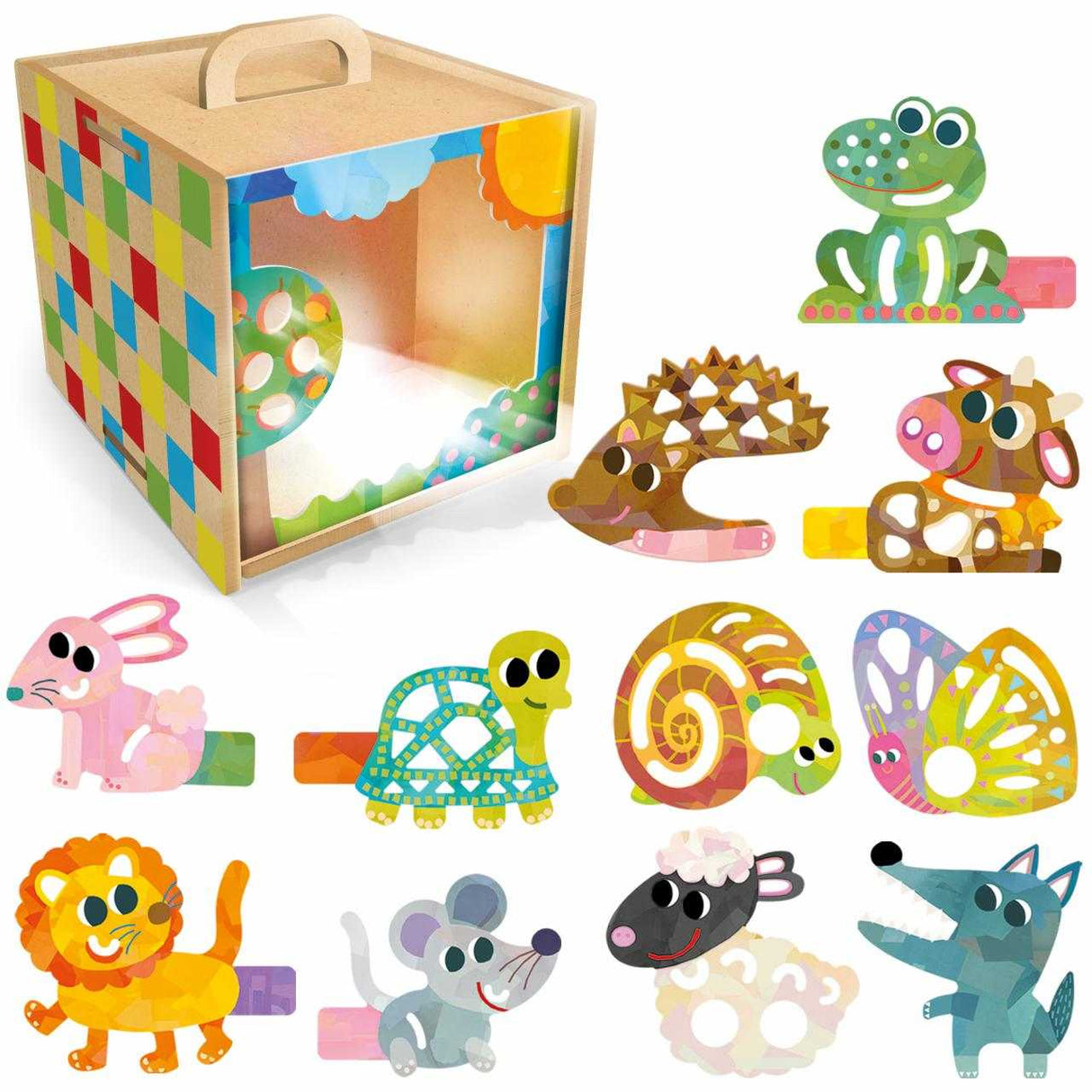 Schattenspiel-Würfel inkl. Taschenlampe