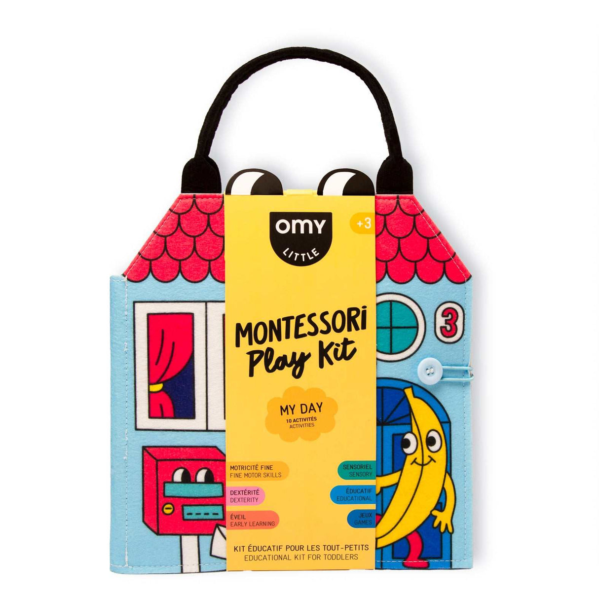 Montessori Play Kit von OMY mit 10 Aktivitäten zur Förderung von Feinmotorik und kognitiven Fähigkeiten bei Kindern