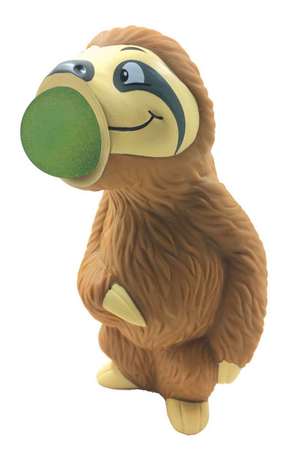 Plopper Faultier Spielzeug mit Schaumstoffball und Plopp-Sound