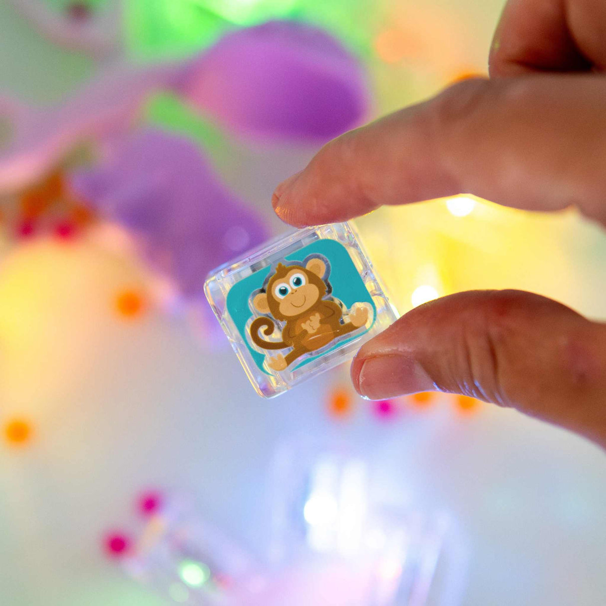 Leuchtende Badewürfel 6 Stück/ Zoo