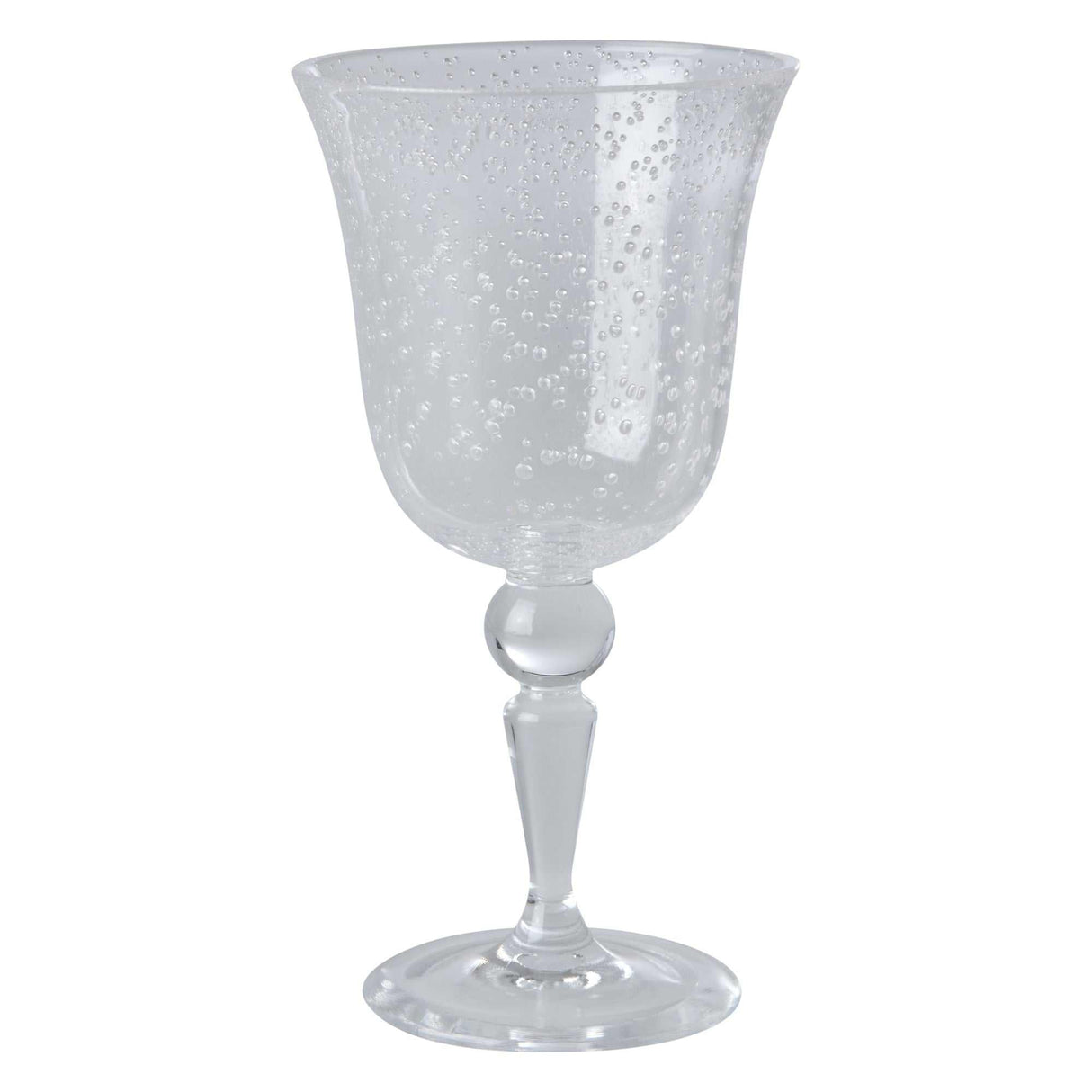 Weinglas Acryl mit verspieltem Blasendesign aus klarem, spülmaschinenfestem Acryl, 360ml Volumen