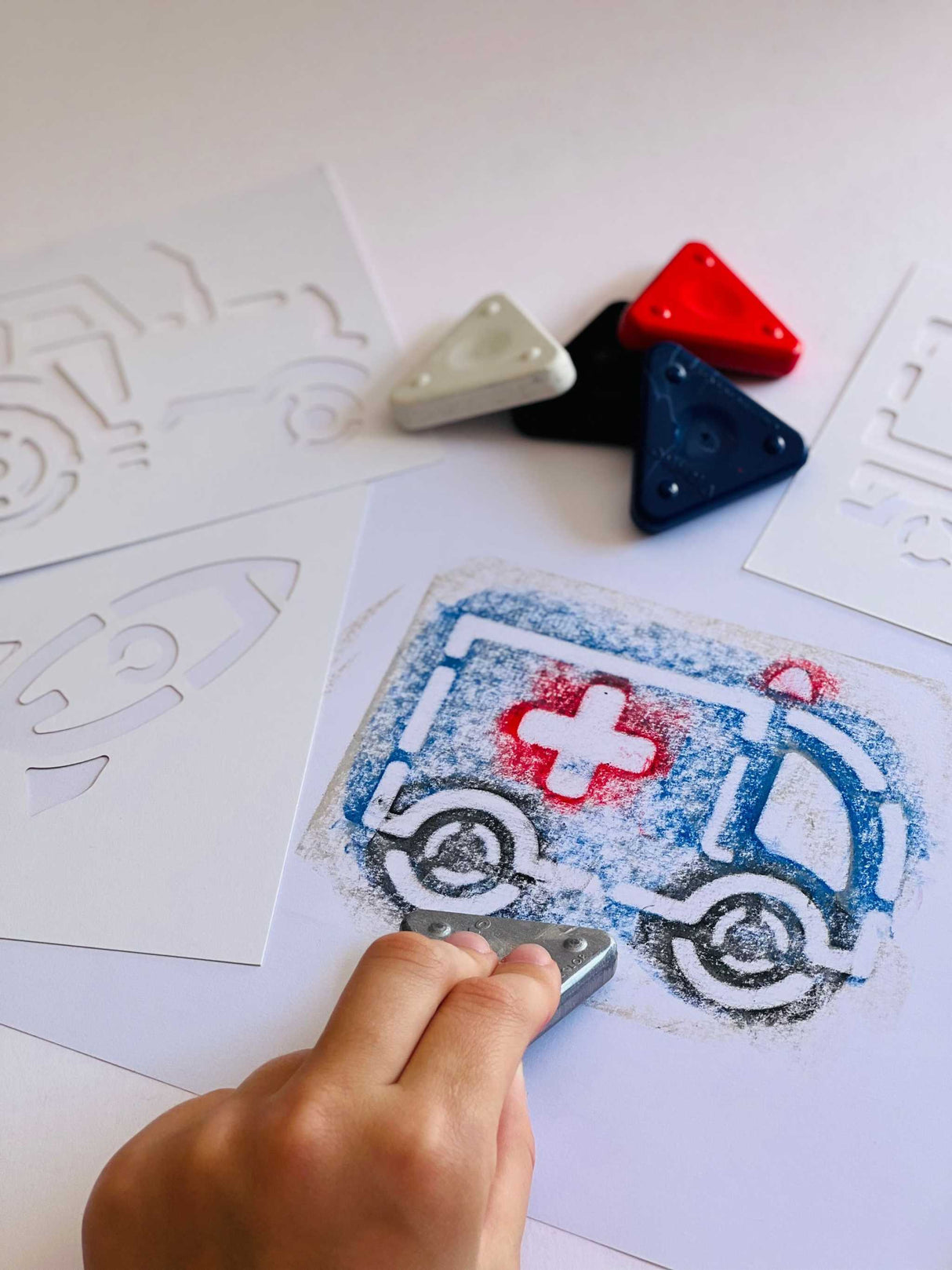 Magisches Wachsmal- Kreativ Fahrzeuge