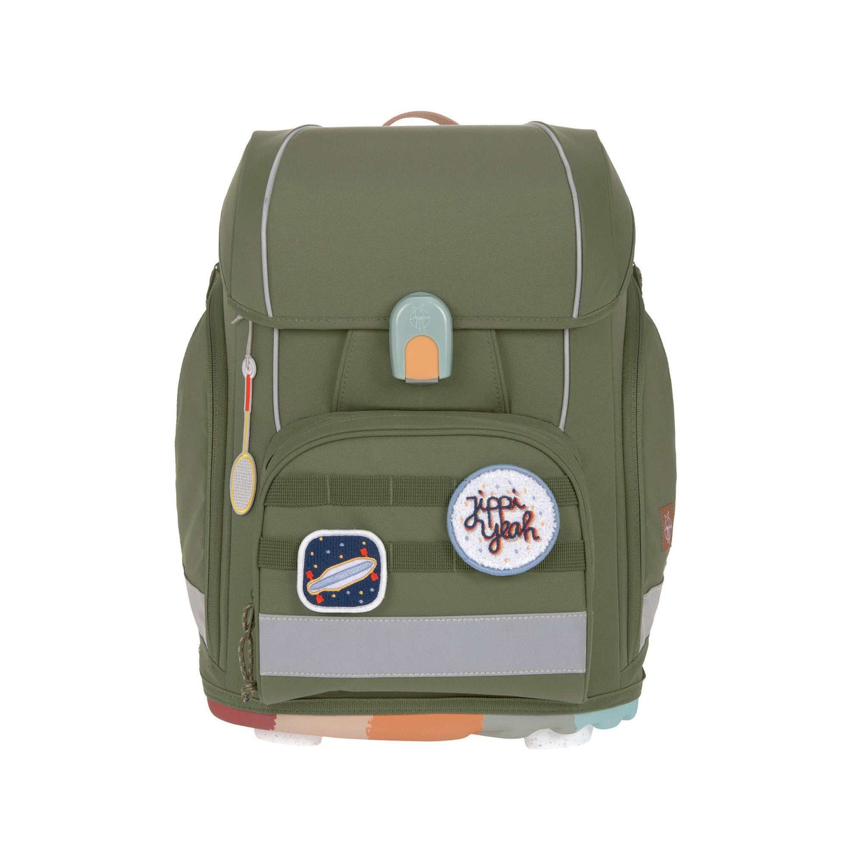 Schulranzen-Set 7-teilig, Boxy Unique olive