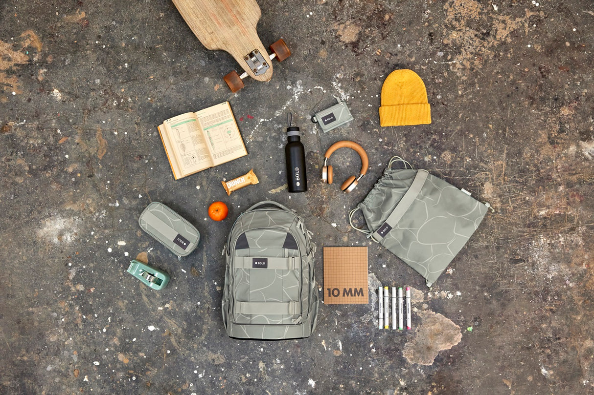 Turnbeutel - Bold Curve Grün