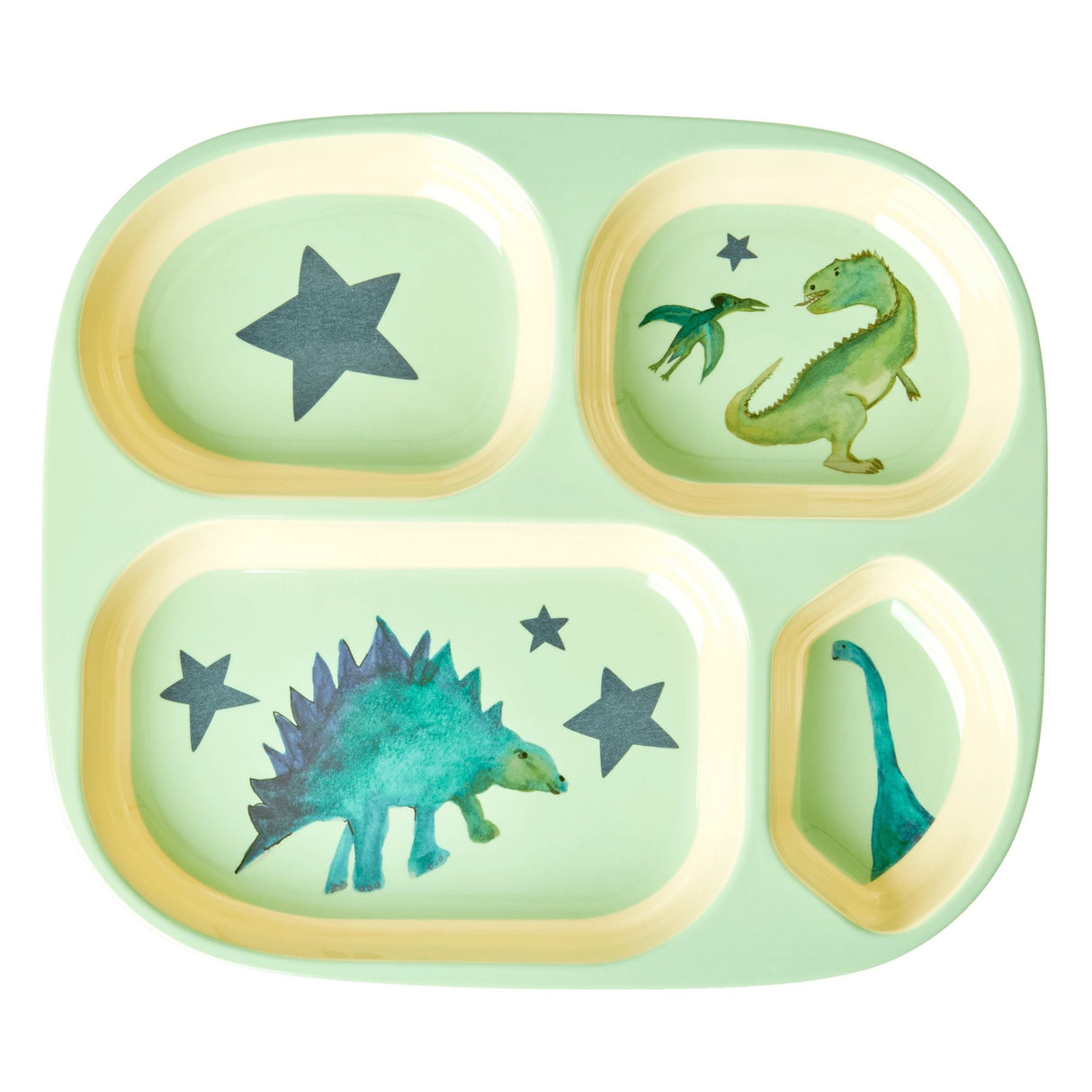 Unterteilter Kinderteller/ Dino