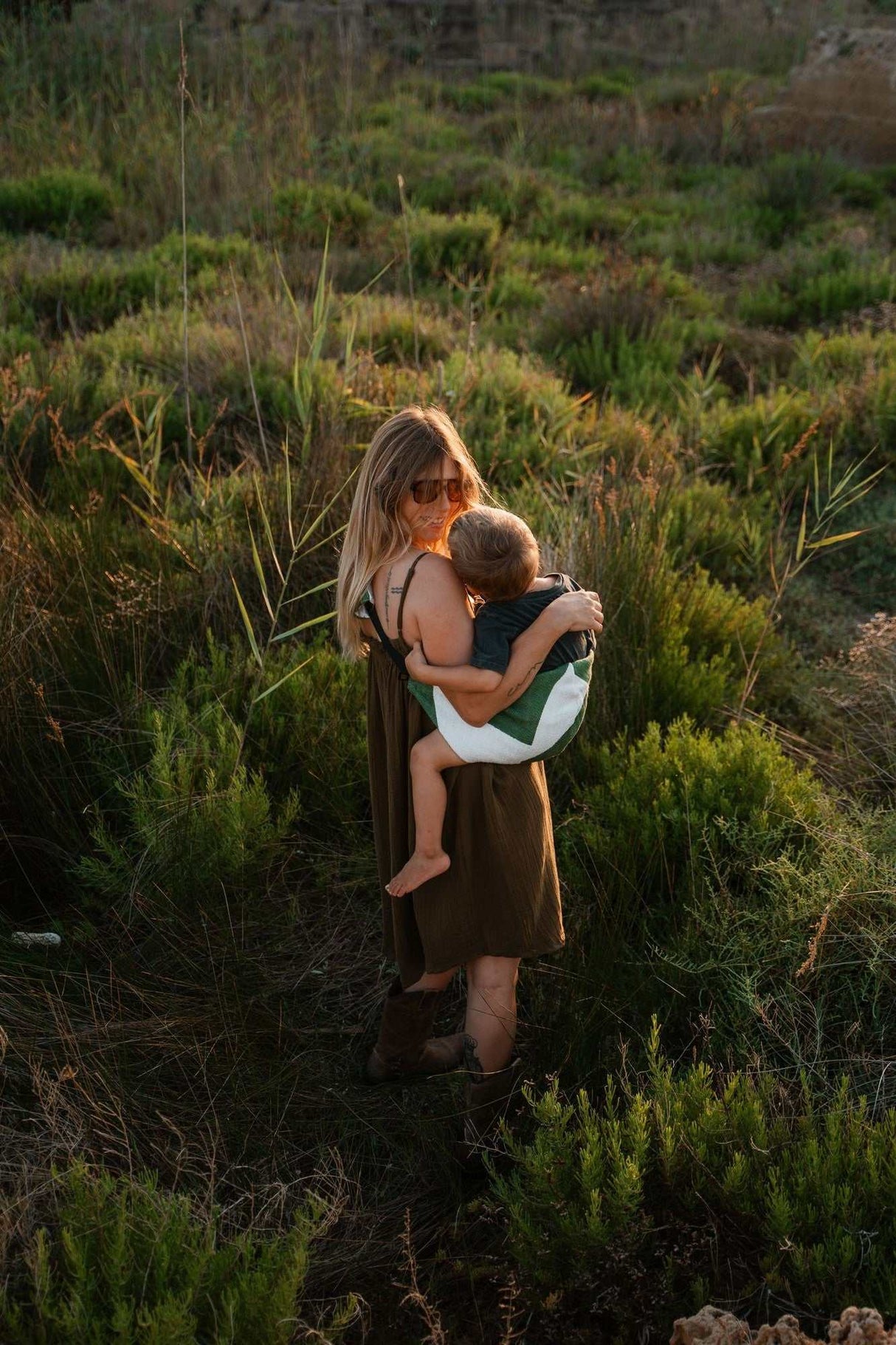 Kindertrage/ Green graphic