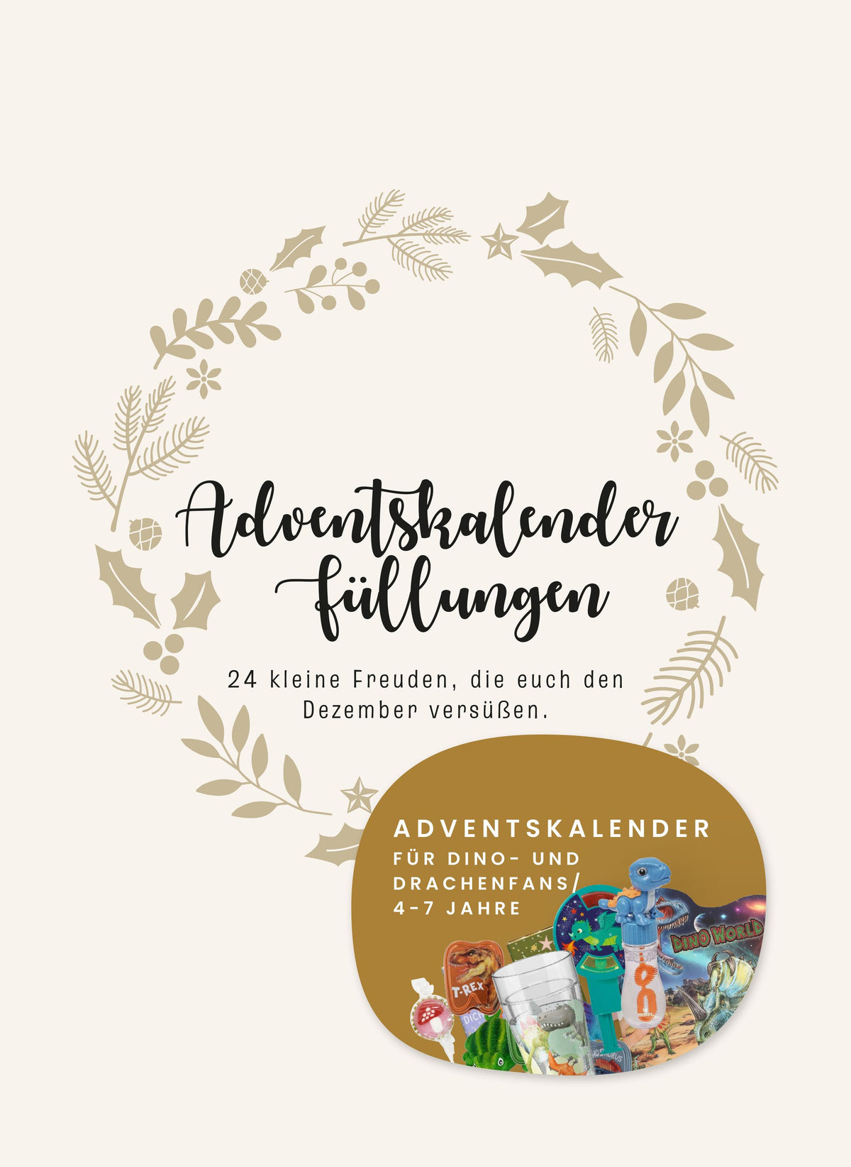 Adventskalender- Füllung Dino und Drachenfans 4-7 Jahre
