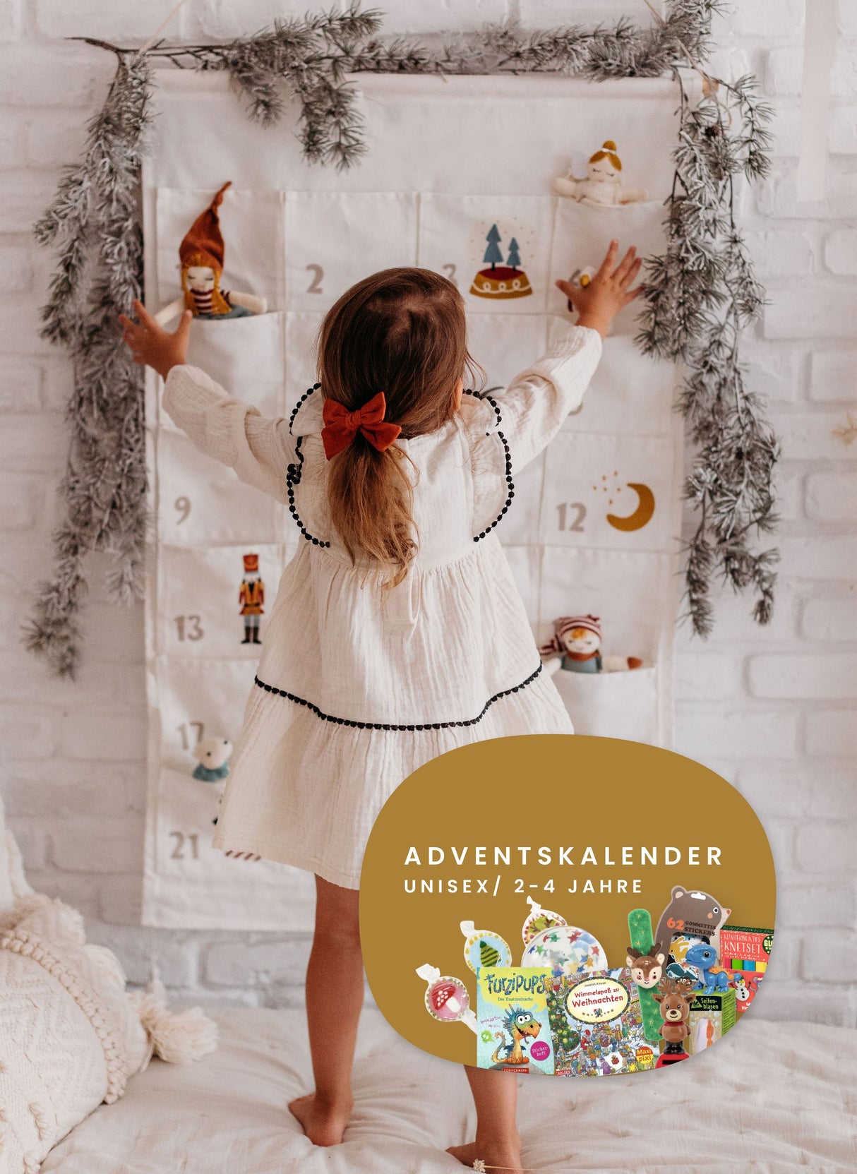 Adventskalender & Füllung Unisex 2-4 Jahre