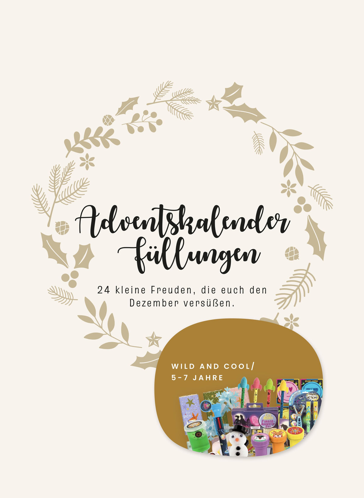 Adventskalender-Füllung wild and cool 5-7 Jahre