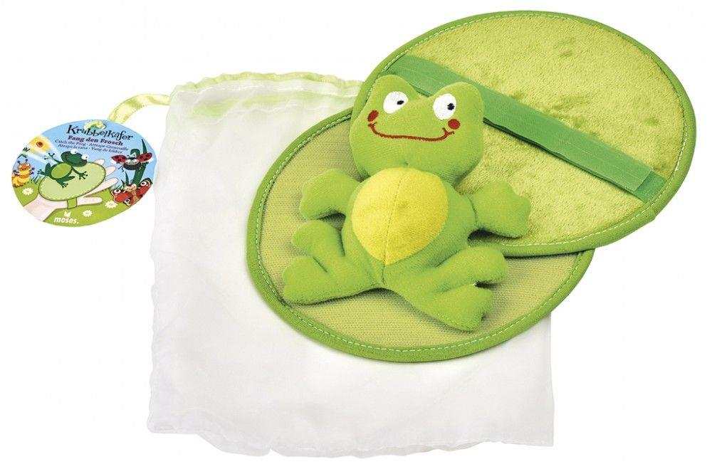 Fang den Frosch Wurfspiel mit Plüschfrosch und Fangscheiben für drinnen und draußen