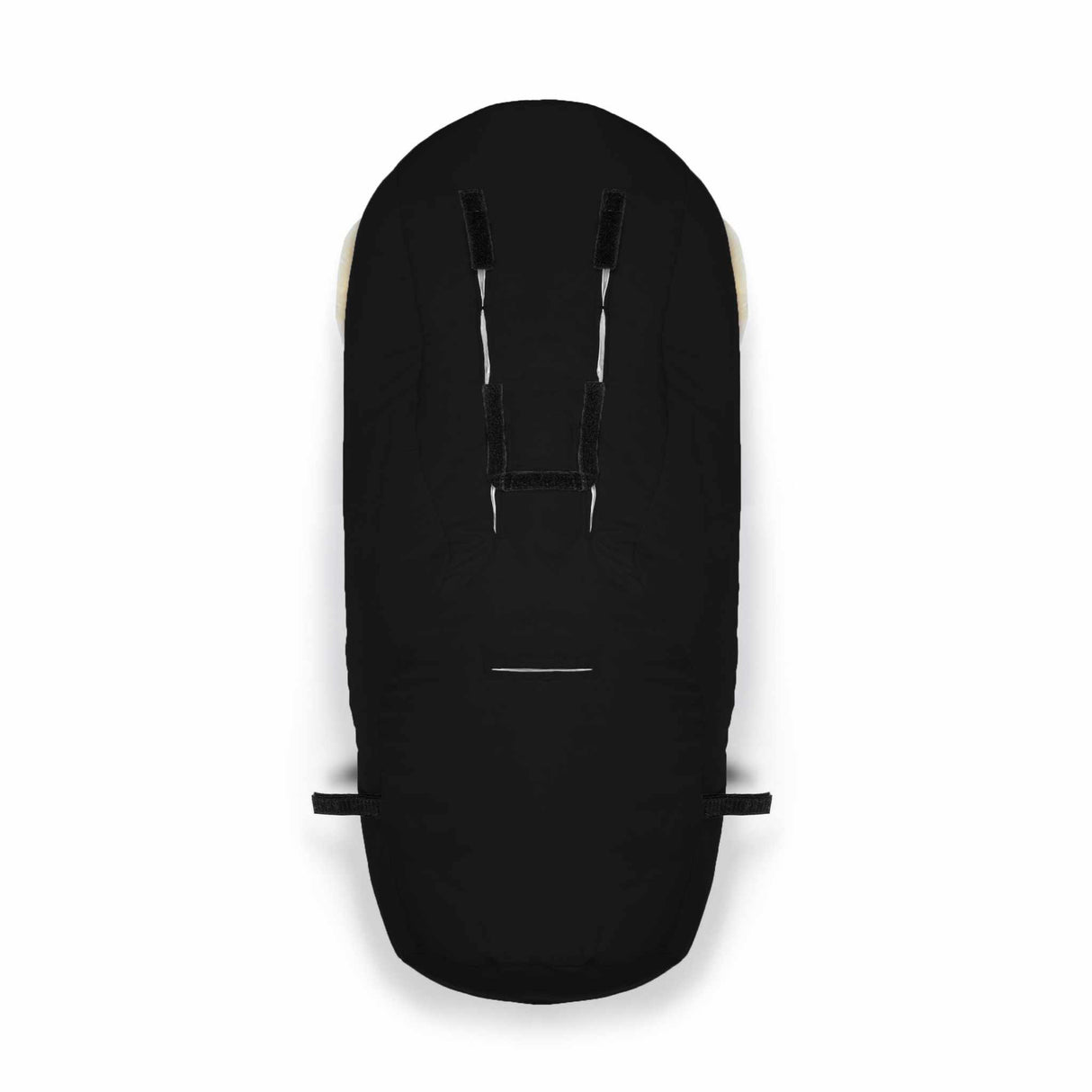 Ladis Lammfellfußsack schwarz