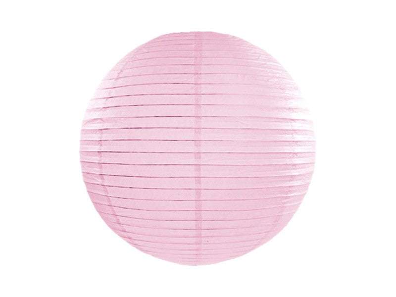 Hellrosa Papierlaterne 35 cm für gemütliche Partybeleuchtung innen und außen