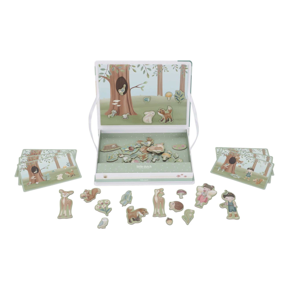 Magnet Puzzle Forest Friends magnetische Spieltafel für Kinder ab 3 Jahren mit Waldmotiven und kreativen Spielmöglichkeiten