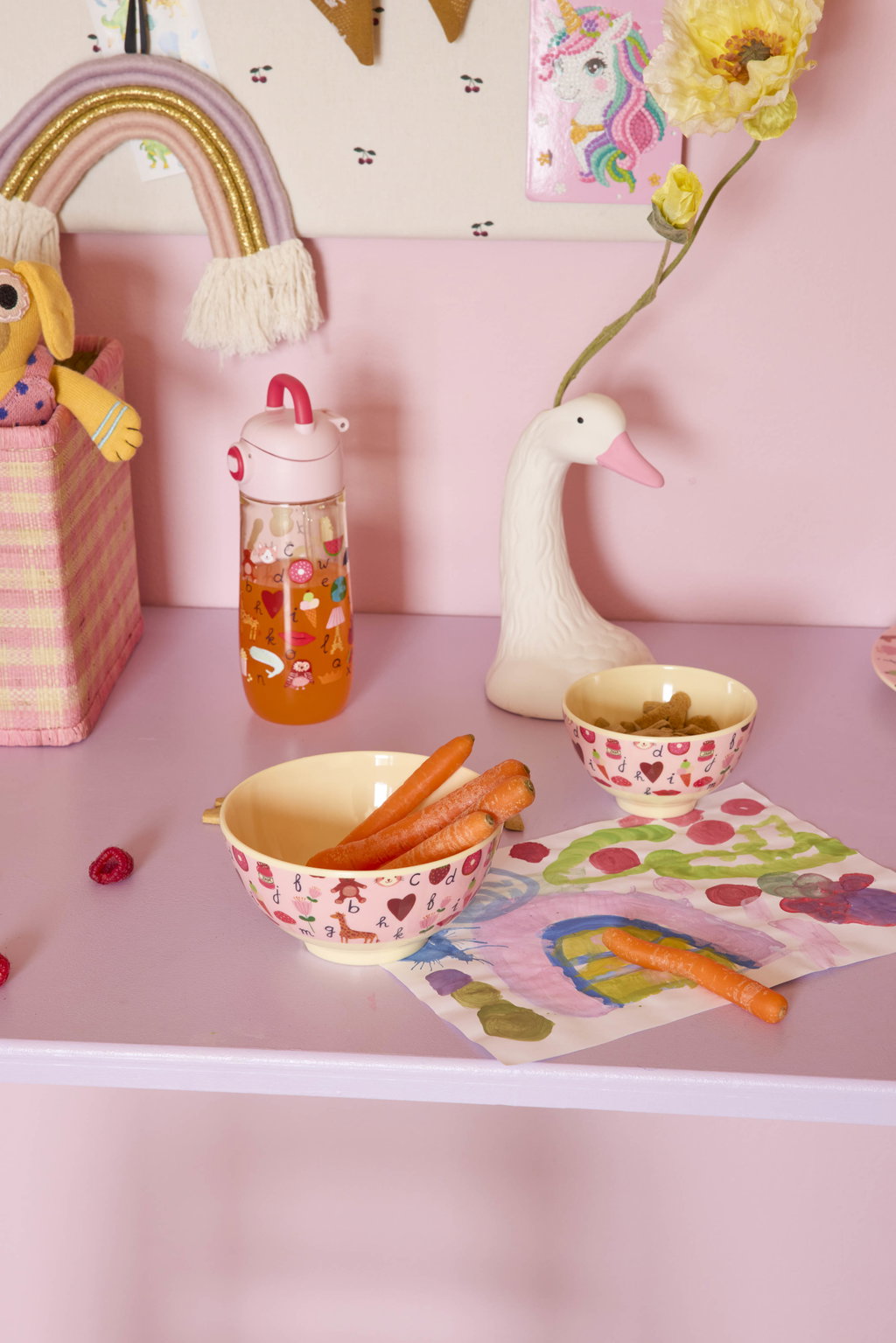 Kleine Schale/ Pink ABC Print