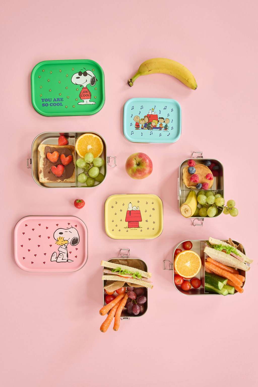 Edelstahl Lunchbox Snoopy Print