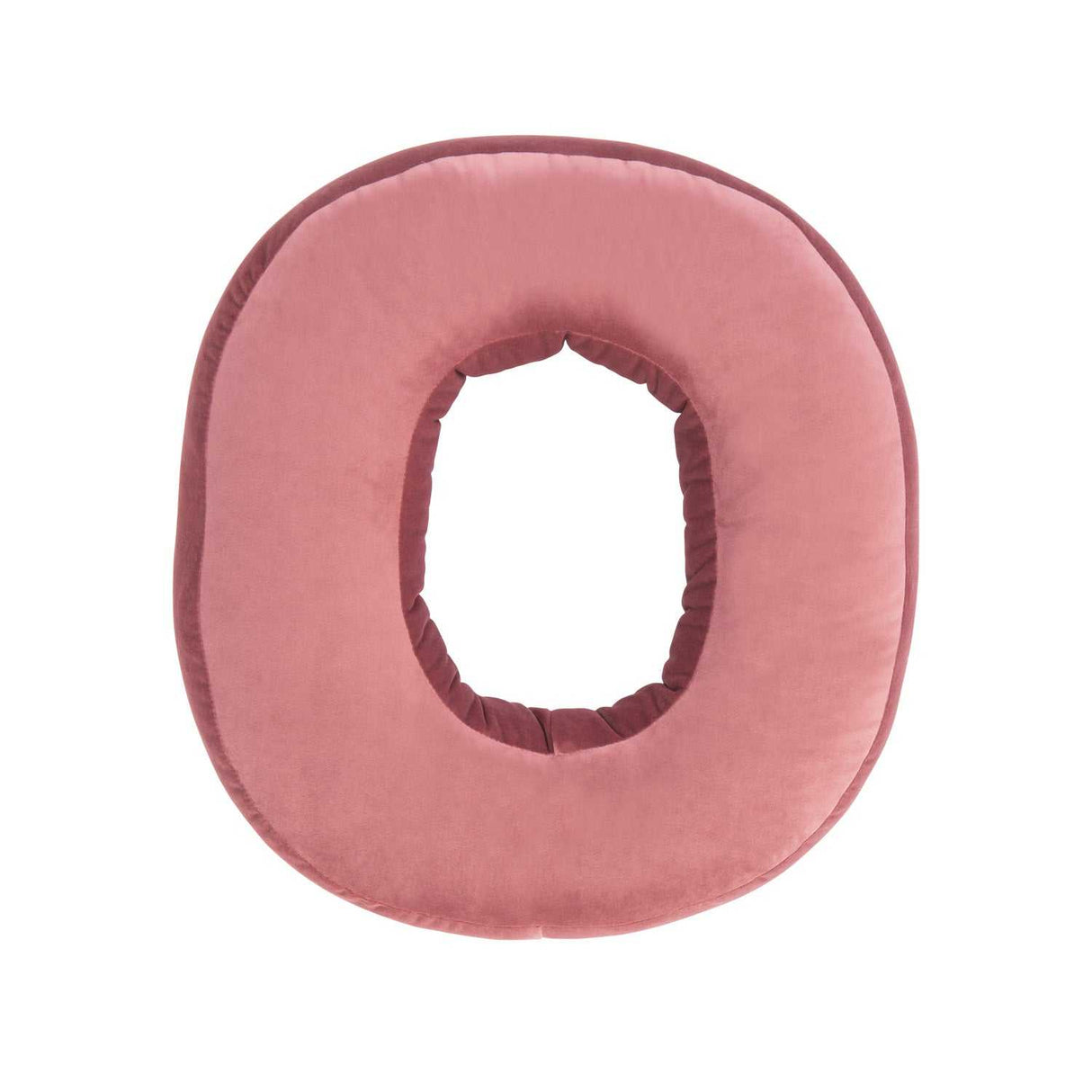 Velourkissen Buchstabe O