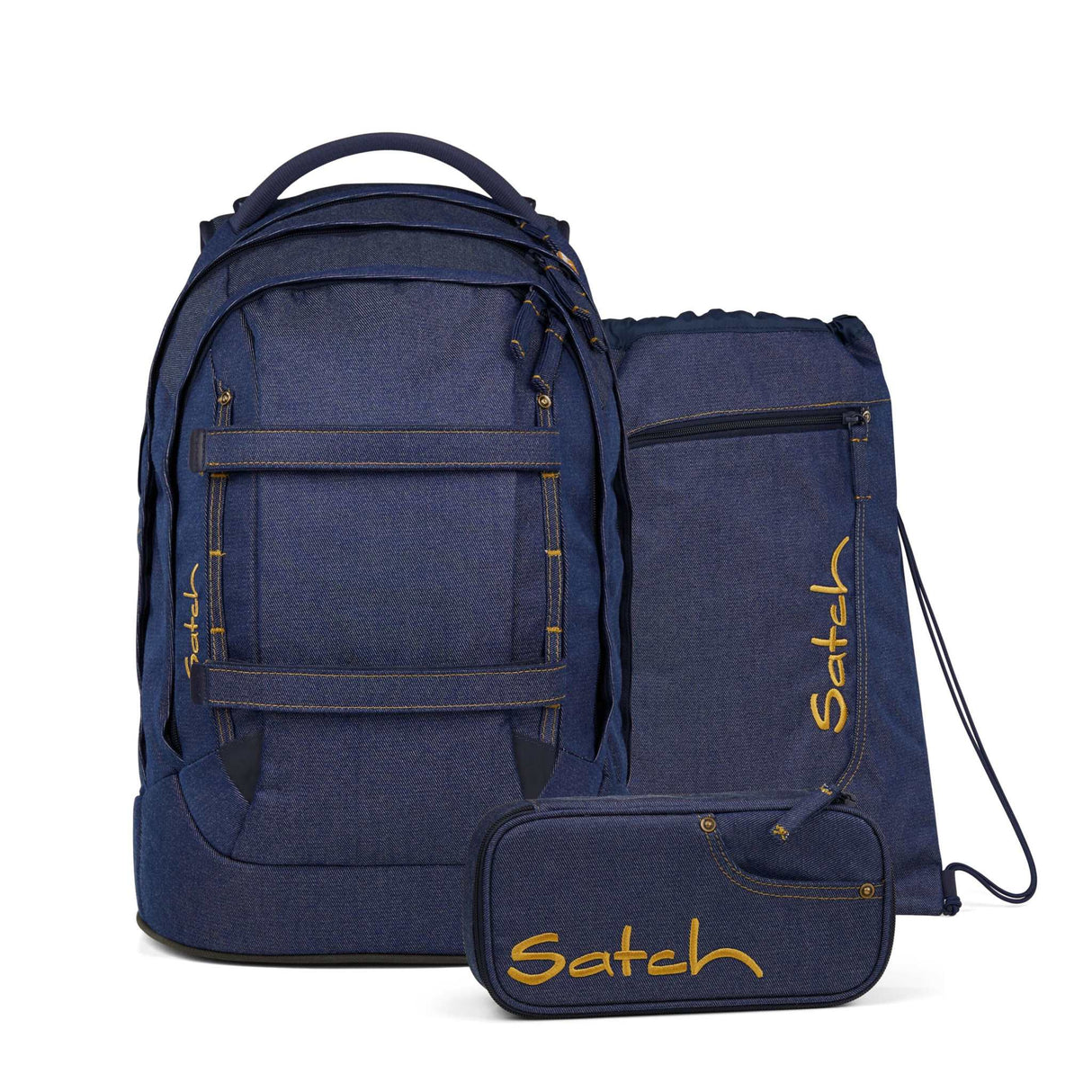 pack Schulrucksack- Set Denim Blue