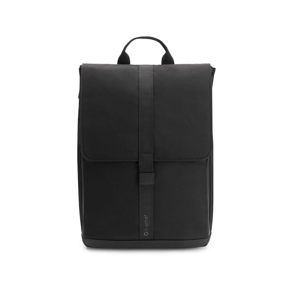 Bugaboo Wickelrucksack Mitternachtsschwarz mit Wickelunterlage und mehreren Fächern für Babyutensilien