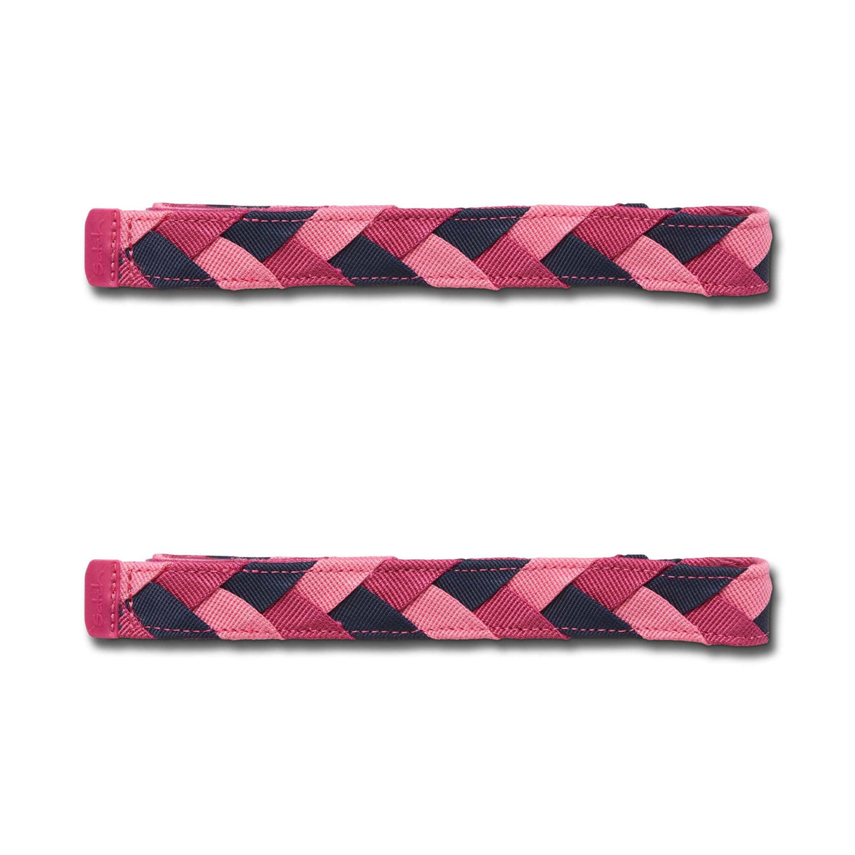satch swaps Braided Pink school bag accessory with colorful braided design and easy-to-change velcro closures