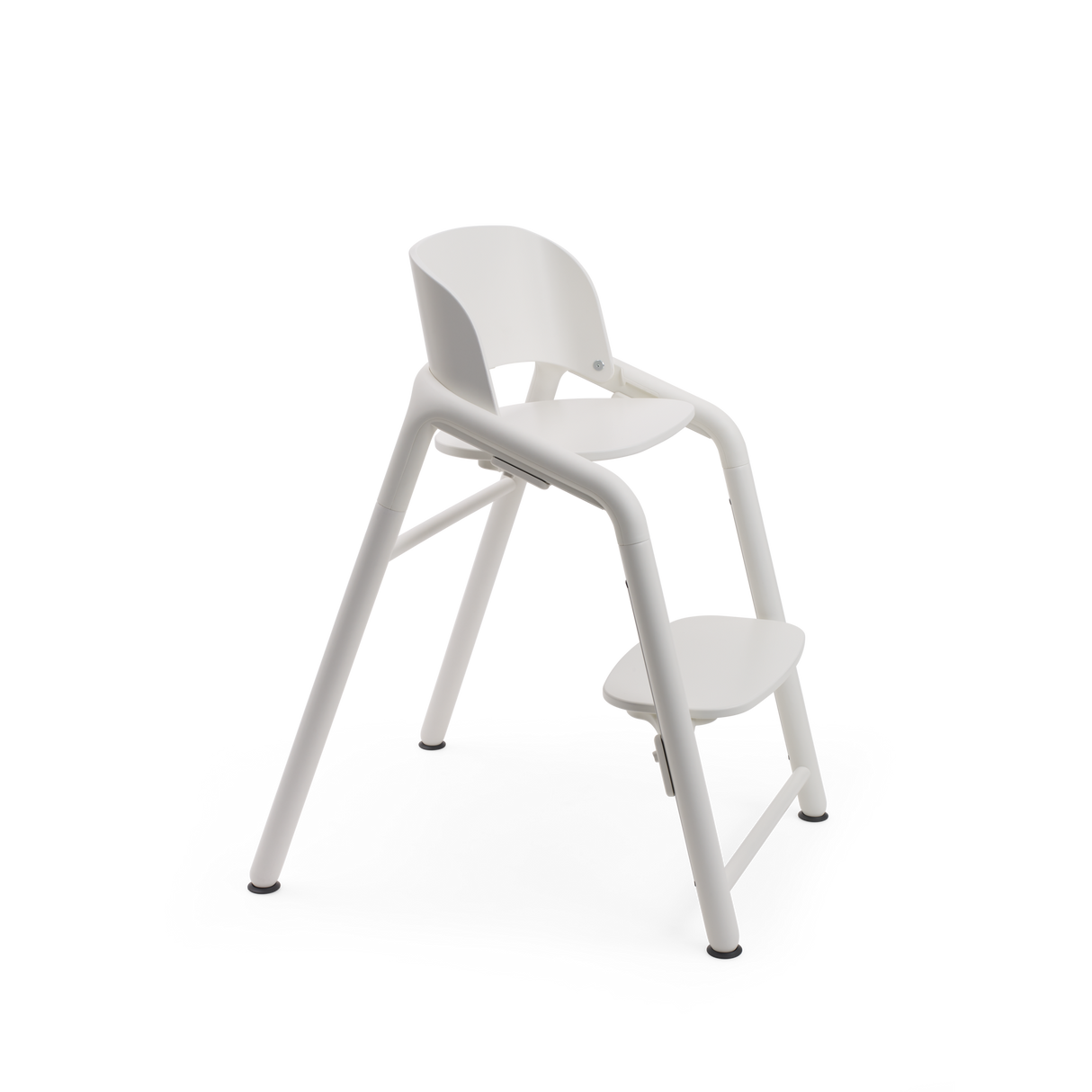 Bugaboo Giraffe Hochstuhl aus weiß lackiertem Buchenholz mit verstellbarer Sitzhöhe und ergonomischem Design