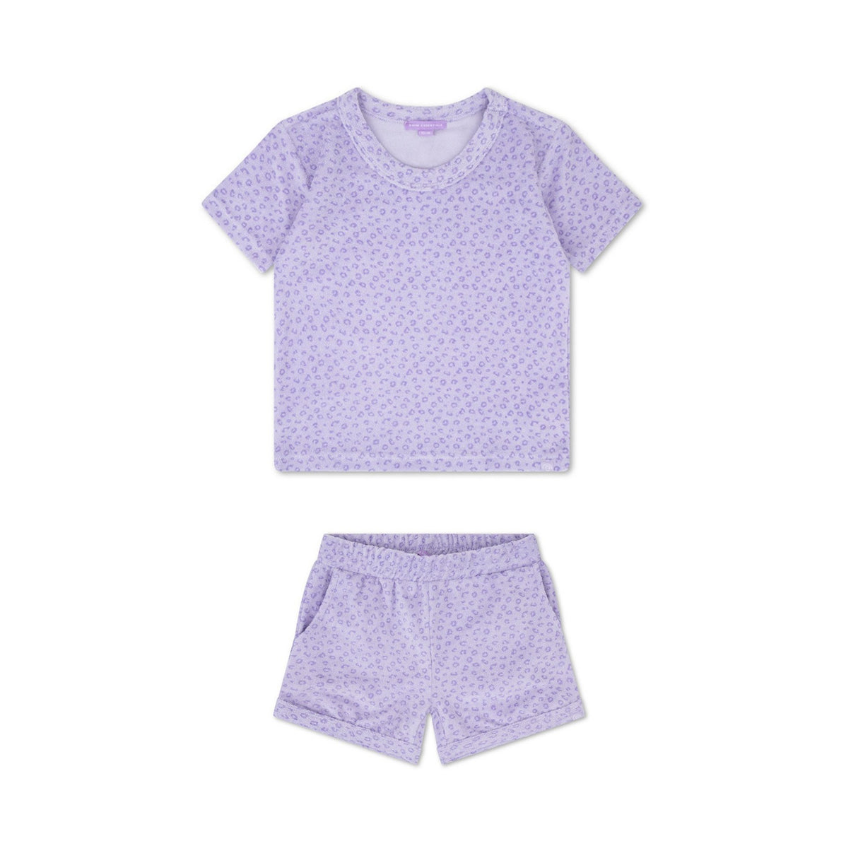 Zweiteiler/ Lila Leopard 122/128