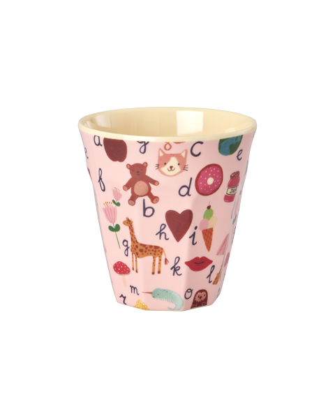 Becher/ Pink ABC Print 250ml